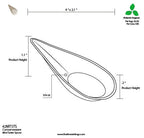 4" Mini Taster Spoon | Tan | Sugarcane Fiber | Case of 500