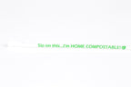 7.75" Home Compostable PHA Straw | White | Jumbo | Made in USA
