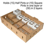 1 Pint Kraft Produce Container | Vented | Compostable & Recyclable