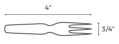 Fork icon with measurement scale