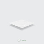 8" Square Plate | White Sugarcane