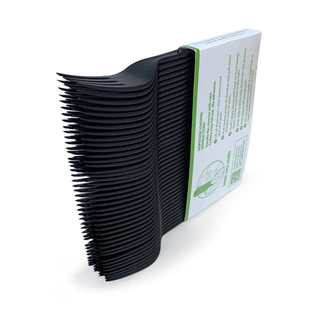 6" Recycled Fork | Black | Made in USA