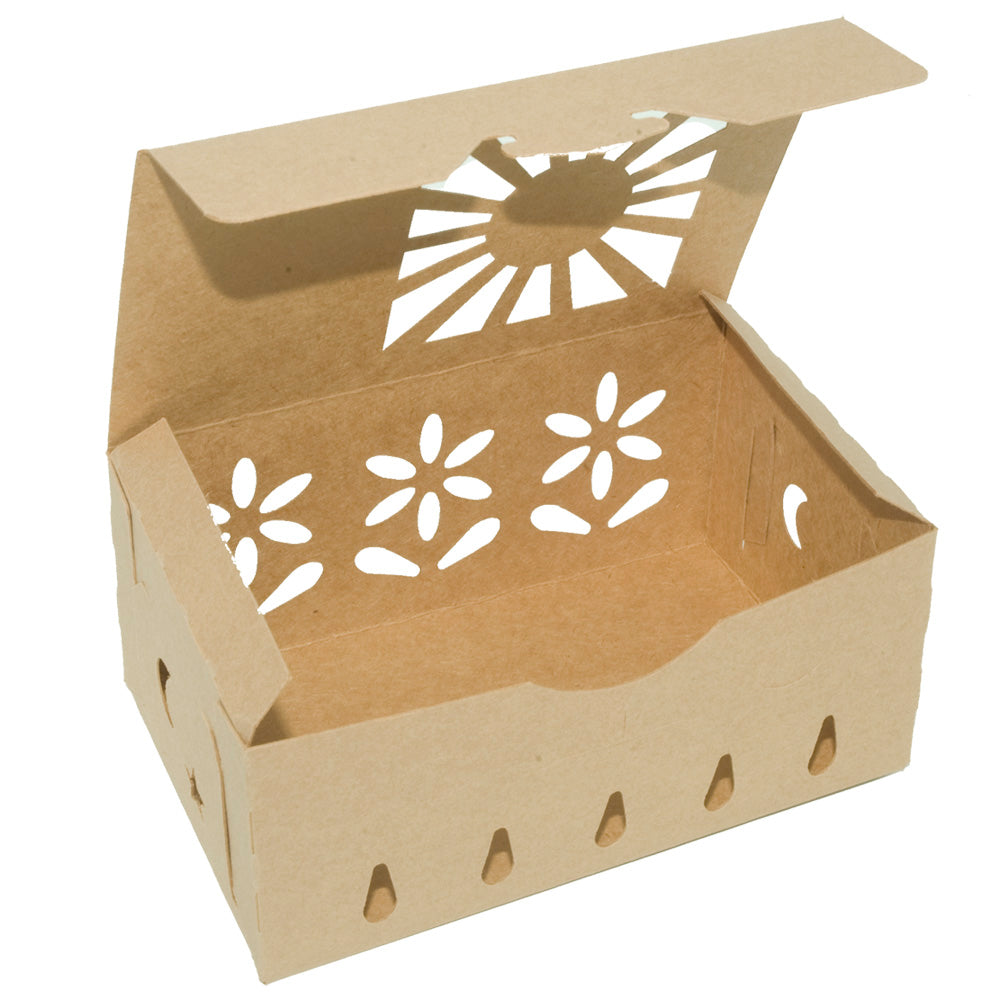 1 Quart Kraft Produce Container | Vented | Compostable & Recyclable