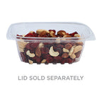 12 oz Rectangle Deli Container | Compostable | PLA | Clear