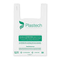 Plastech reusable bag with antimicrobial agent on a white background