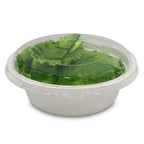 Lid for 12 oz White Sugarcane Bowl | Recyclable PET Plastic