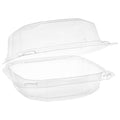 6" x 6" x 3" | 1 Compartment | Recycled Plastic Clamshell | Takeout Container