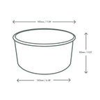 48 oz PLA-lined Paper Food Bowl | 185-Series | Bon Appetit Bowls