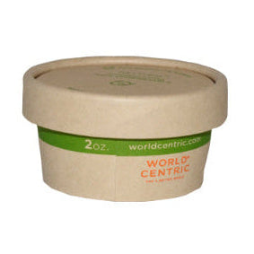 2 oz No Tree® Paper Portion Cups with Lids | Fiber | Set of 100