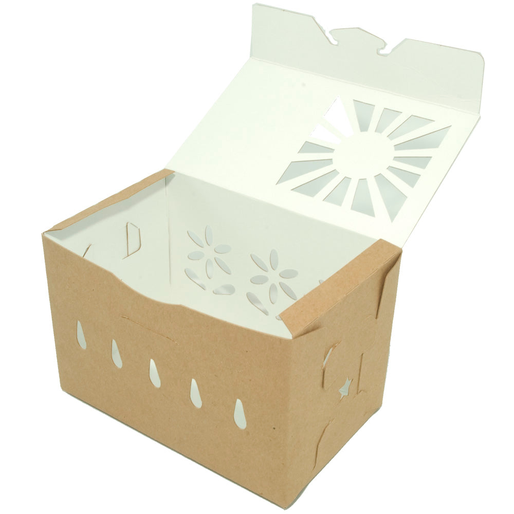 1.5 Tall Quart Kraft Produce Container | Reversible & Vented | Compostable & Recyclable