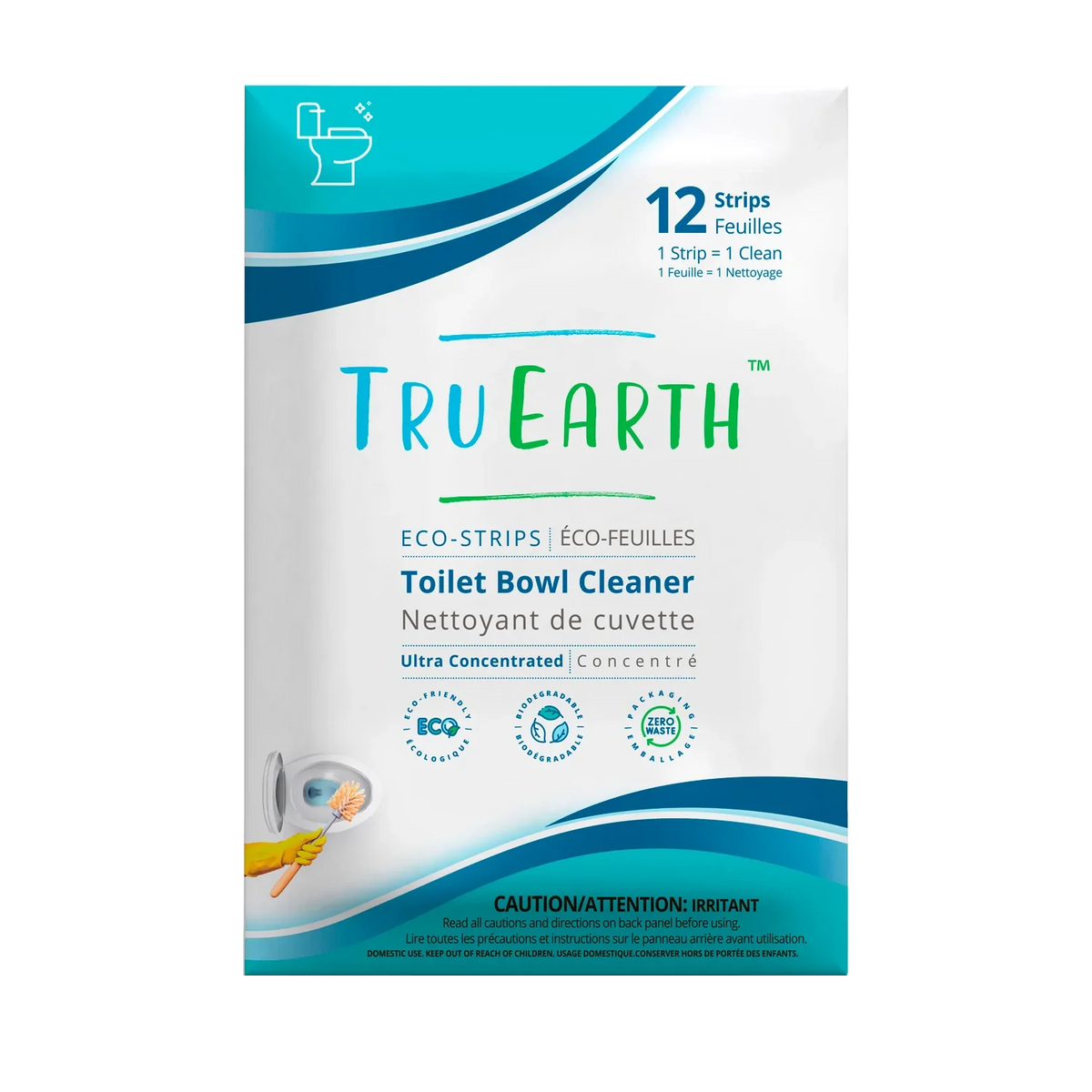 Tru Earth® Toilet Bowl Cleaner | No Plastic! | 12 Strips