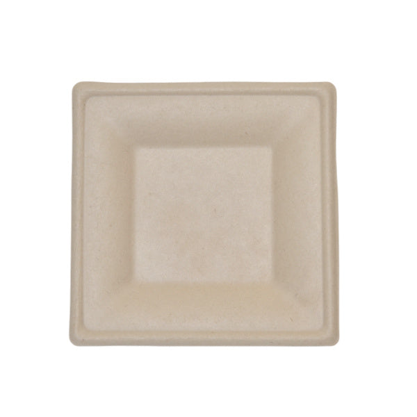 8" Square Plate | Compostable | Natural Fiber