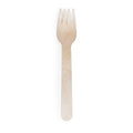 6" Compostable Birch Wood Fork | Vegware®