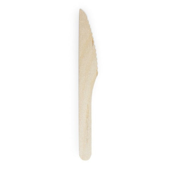 6.5" Compostable Birch Wood Knife | Vegware®