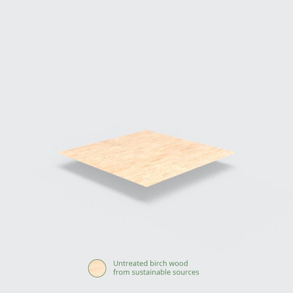 6" Compostable Birch Wood Spoon | Vegware®
